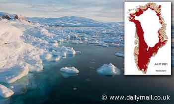 Greenland ice sheet lost 8.5bn tons of surface mass Tuesday - enough to cover Florida 2" in water
