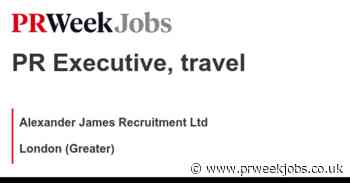 Alexander James Recruitment Ltd: PR Executive, travel