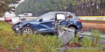 Salen lesionados en choque en la México-Cuernavaca - Diario de Morelos