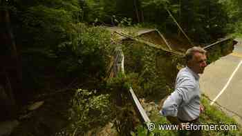 Scott tours Putney, Westminster to view storm damage - Brattleboro Reformer