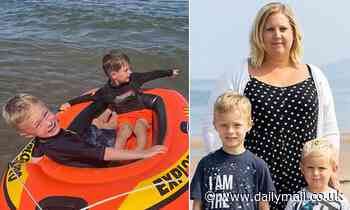 Boys rescued after inflatable dinghy floated out to sea