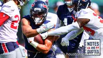 Check out what was seen and heard on Day 5 of Houston Texans training camp. - HoustonTexans.com