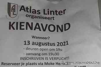 Moke Herinckx leidt tweede kienavond van het nieuwe seizoen in voetbalkantine Atlas Linter