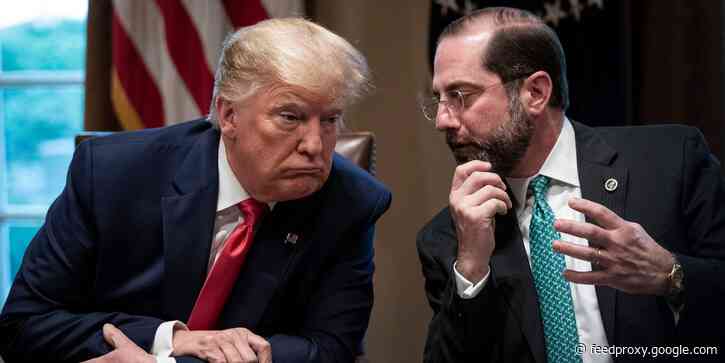 Trump's HHS secretary says former president should have gotten the COVID-19 vaccine on national television