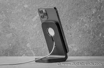 Nomad’s compact MagSafe Mount Stand holds the iPhone 12 up for you to see