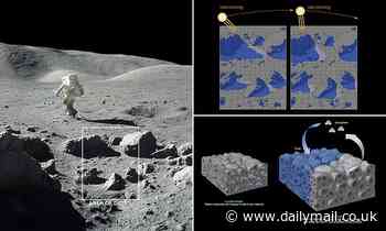NASA scientists use Apollo-era images to find water ice on the moon