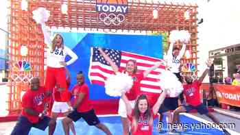 Jenna Bush Hager and Sheinelle Jones turn into cheerleaders for Team USA (literally) - Yahoo News