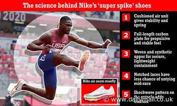 Rise of the athletics 'super-shoe': Carbon fibre plates and air pods boost speed