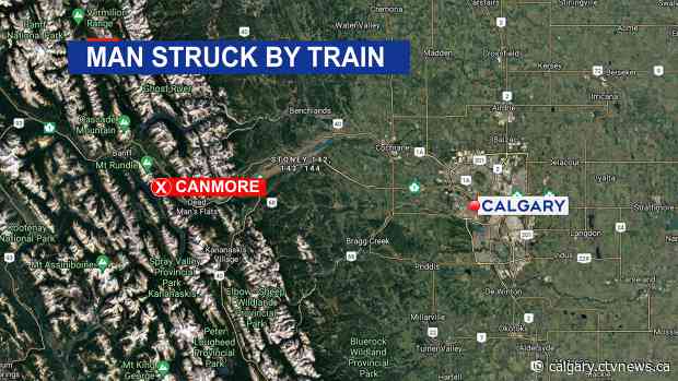 Man dies after being struck by train in Canmore