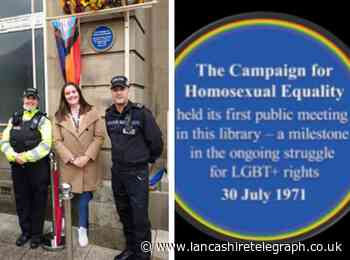 First plaque in the North West to mark campaign for gay rights unveiled in Burnley