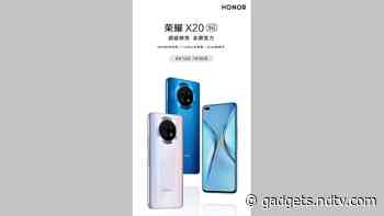 Honor X20 5G Launch Date Set for August 12; Teased to Feature 120Hz Display, 66W Fast Charging