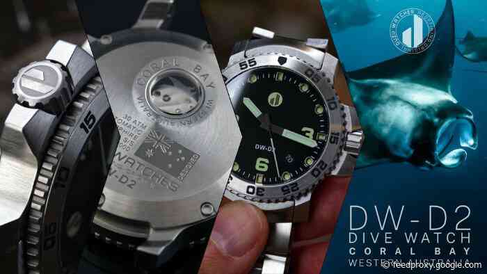 DW-D2 diving watch inspired by Coral Bay and Manta Rays