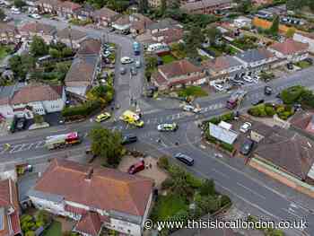 Erith crash: No arrests made as two police officers injured