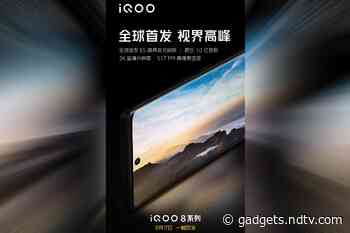 iQoo 8 to Feature Samsung’s E5 Display With 2K Resolution, Company Teases Ahead of August 17 Launch