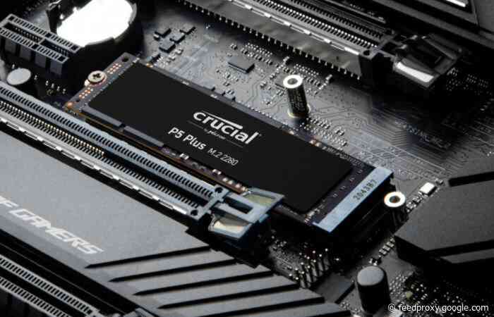 Crucial P5 Plus M.2 NVMe Gen4 SSD storage range introduced
