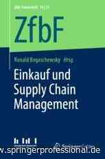 Einkauf und Supply Chain Management | springerprofessional.de - Springer Professional