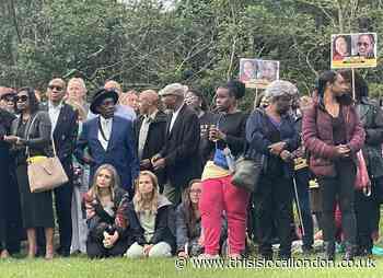 Respects paid to Bibaa Henry and Nicole Smallman at Fryent Park