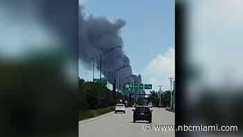 Fuel Tanker Explosion on Ramp off I-595 in Davie Kills Driver