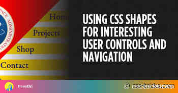 Using CSS Shapes for Interesting User Controls and Navigation