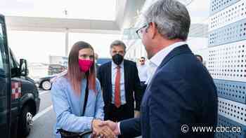 Belarusian Olympic runner who feared going home lands in Poland.