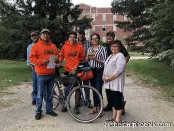 Personal path to reconciliation: Saskatoon youth cycling to deliver moccasins to Sask. residential school sites