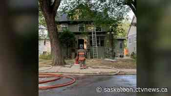Fire in stairwell spreads through Saskatoon home