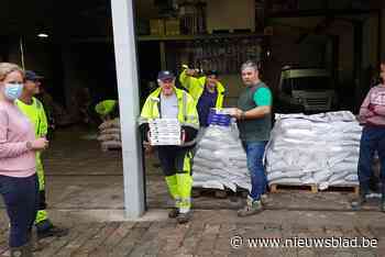 Horecazaak bedankt helpende handen bij watersnood met pizza's - Het Nieuwsblad