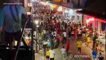 WATCH:  Hundreds run for their lives in Bourbon Street shooting