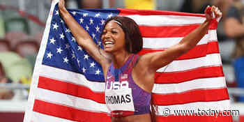 Track star Gabby Thomas reacts to fans comparing her to Wonder Woman