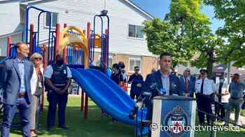 Crime Stoppers, police unveil revamped Scarborough playground where 2 young girls were shot in 2018