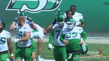 Saskatchewan Roughriders o-linemen hoping to be like milk and cookies