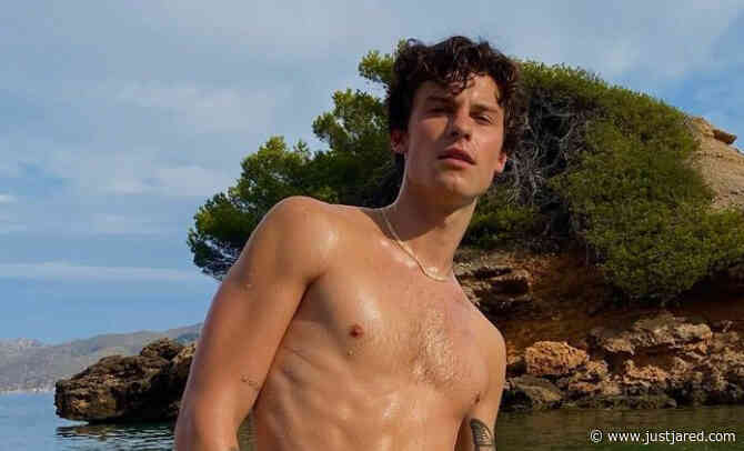 Shawn Mendes Goes Shirtless in Spain, Flaunts Body in Short Swim Trunks
