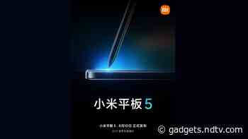 Mi Pad 5 Series Set to Launch on August 10, Specifications Said to Include Dual Rear Cameras, ‘Smart Pen’