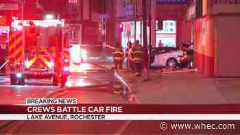 Police: Man fighting for his life after car fire on Lake Avenue