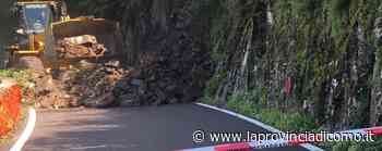 Claino, frana sulla provinciale A Menaggio da Lugano o Lecco - La Provincia di Como