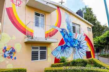 Entregan mural del artista francés Stew, en Los Lagos - plumas libres