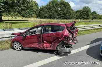 A73: Kilometerlanger Stau nach schwerem Unfall am Bamberger Kreuz - zwei Verletzte
