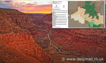Tourists are warned to stay out of the Grand Canyon as heatwave turns attraction into 115F cauldron