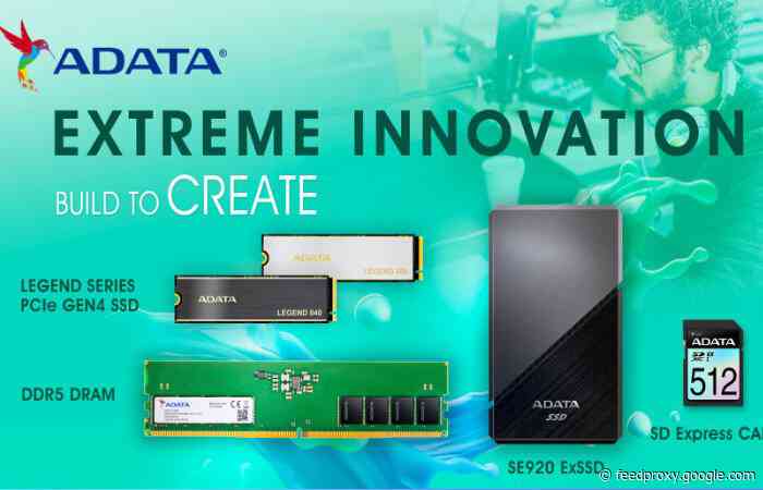 New ADATA Xtreme Innovations DDR5 memory, SSDs DRAM and PC components unveiled