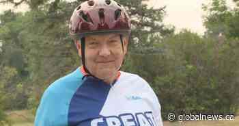 Southern Alberta senior cycling 1,000 kilometres for kids cancer charity
