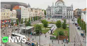 Antwerpen bevraagt inwoners over heraanleg Koningin Astridplein: "We willen meer groen, bankjes en minder verkeer" - VRT NWS