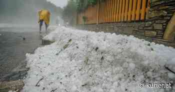 Weiß wie im Winter: Massives Hagelunwetter im Bezirk Neunkirchen - KURIER