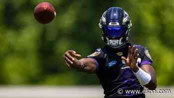 Ravens QB Jackson makes return to practice field