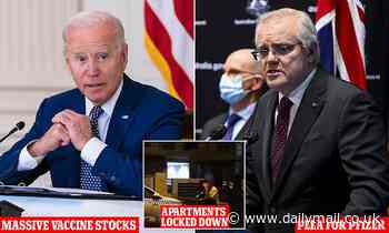 Covid-19 Australia: Scott Morrison begs Joe Biden for more Pfizer as end of lockdown hopes dwindle - Daily Mail