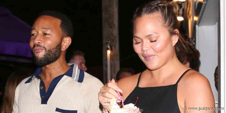 Chrissy Teigen & John Legend Step Out for an Ice Cream Date