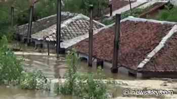 North Korea: Thousands evacuated and homes destroyed by flooding, amid worsening food shortage - Sky News