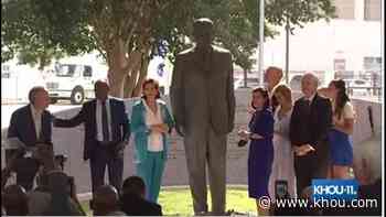 Monument dedicated to President Lyndon B. Johnson unveiled in Houston - KHOU.com