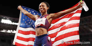 Allyson Felix becomes most decorated American track athlete in Olympic history