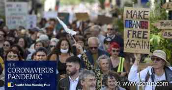 Protesters march in France denouncing coronavirus health passes - South China Morning Post