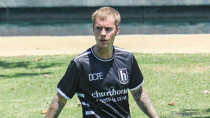 Justin Bieber Kicks Off His Weekend with Soccer Saturday - New Photos!